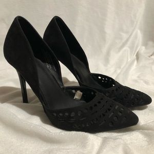 Black pointy heels